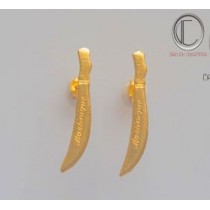 Cutlass Earrings. Gold 750/1000