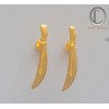 Cutlass earrings.Gold 750/1000