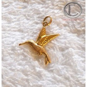 Pendentif colibri.Or 750/1000