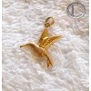 Hummingbird Pendant in 18k Gold