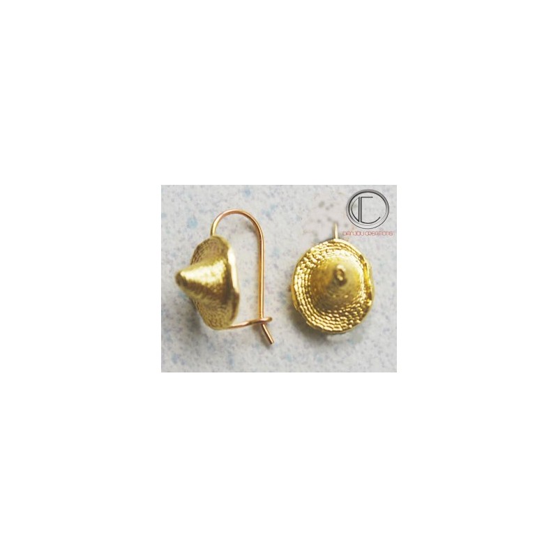boucles d'oreilles bakoua.Or 750/1000