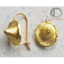 boucles d'oreilles bakoua.Or 750/1000