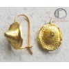 Boucles d'oreilles bakoua.Or 750/1000