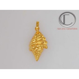 Pendentif moyenne conque.Or 750/1000