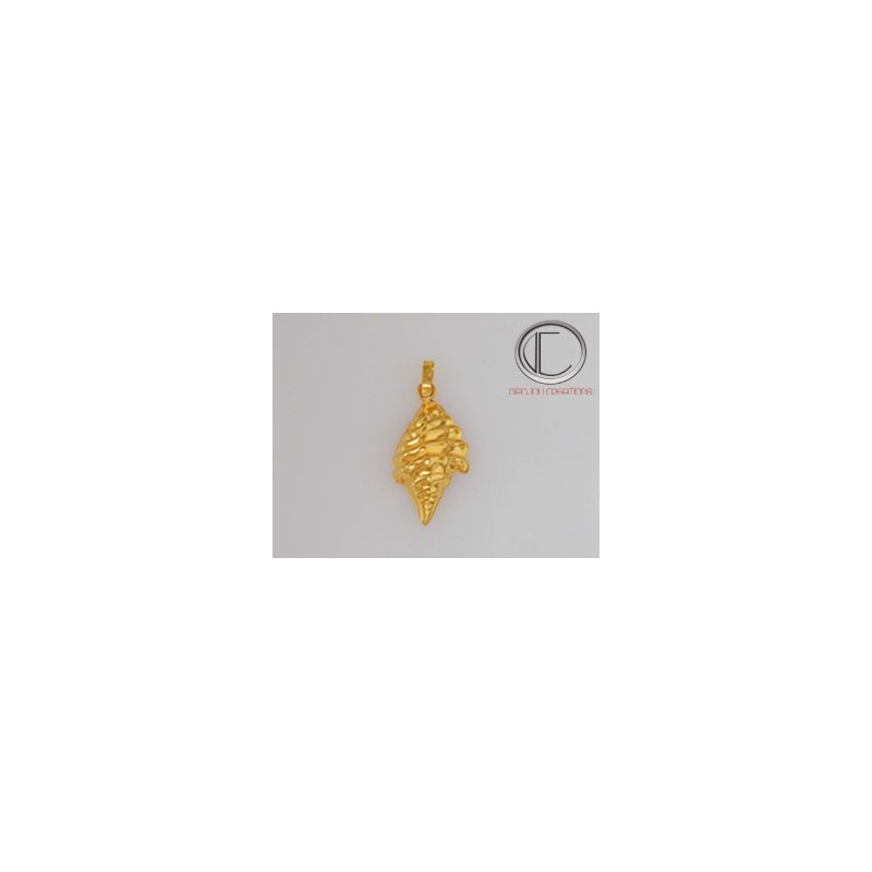 Pendentif moyenne conque.Or 750/1000