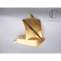 Pendentif yole.Or 750/1000