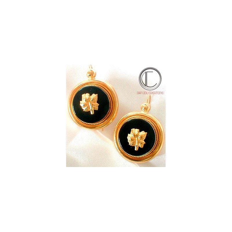 Hibiscus Earrings.Gold 750/1000