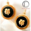 Pendientes Hibiscus.Oro 750/1000