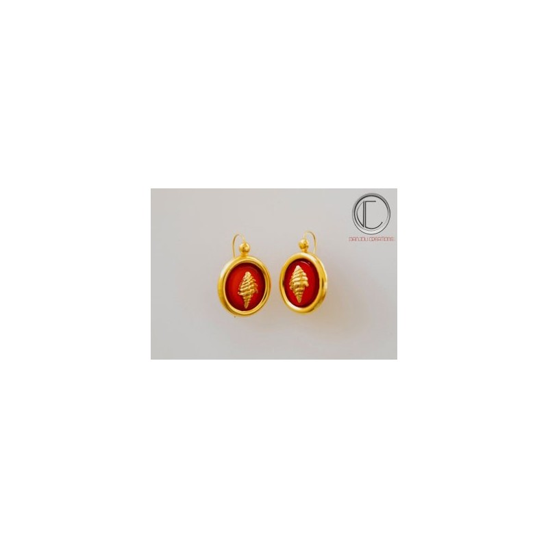 boucles doreilles Hibiscus.Or 750/1000