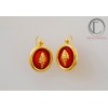 boucles d' oreilles conque.Or 750/1000
