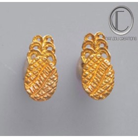 Boucles d'oreilles Ananas.Or 750/1000.
