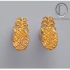 Pendientes de piña. 750/1000 oro.