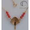 Collar árbol del viajero. oro de 18 quilates
