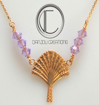 Collar árbol del viajero. oro de 18 quilates