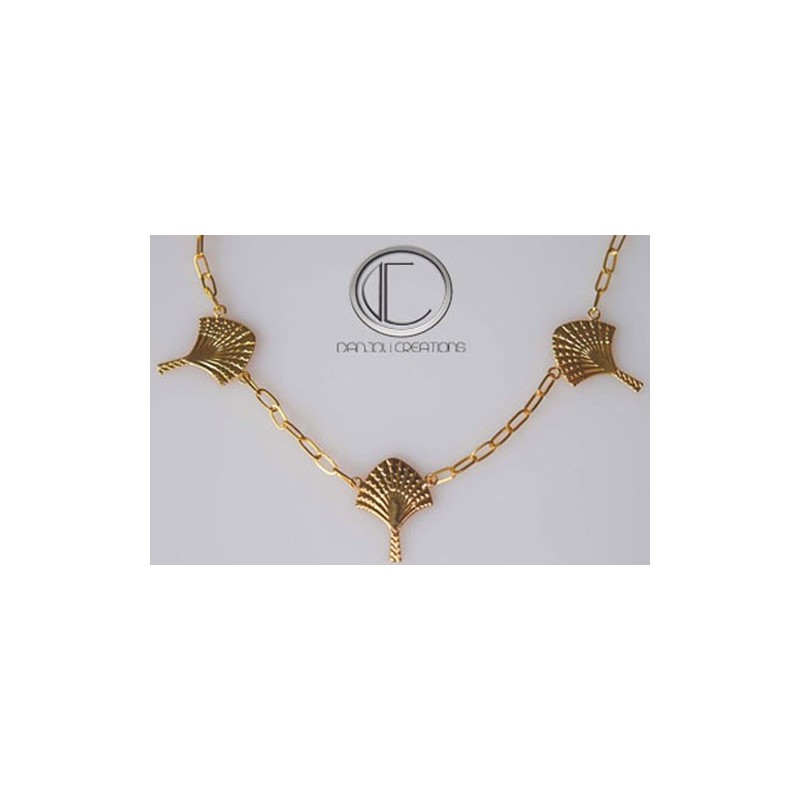 Collier 3 arbres du voyageur.Or 18cts