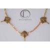 Collar 3 árboles viajeros. oro de 18 quilates