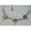Traveller-tree necklace. gold 750/1000