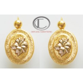 boucles doreilles Hibiscus.Or 750/1000