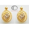 Pendientes Hibiscus.Oro 750/1000