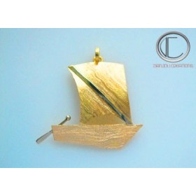 Pendentif yole.Or 750/1000