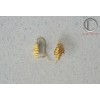 Boucles d'oreilles conque.Or 750/1000