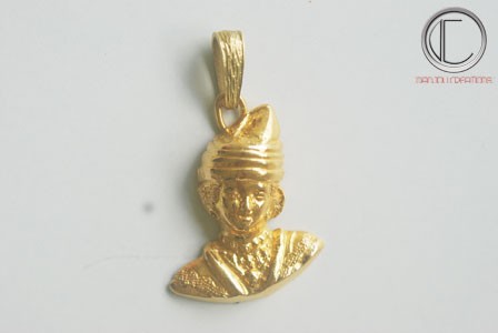 Pendentif Tete Antillaise.Or 750/1000