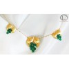 Vine Earrings.18cts Gold 750/1000