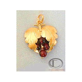 PENDENTIF VIGNE.Or 750/1000