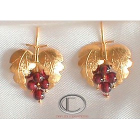 boucles doreilles vignes.Or 750/1000