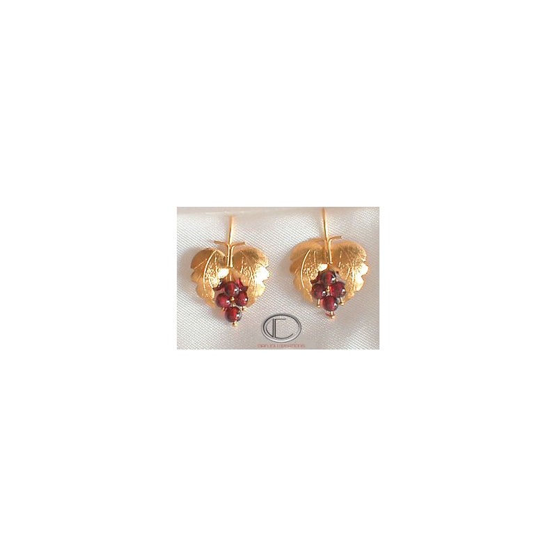 boucles doreilles vignes.Or 750/1000