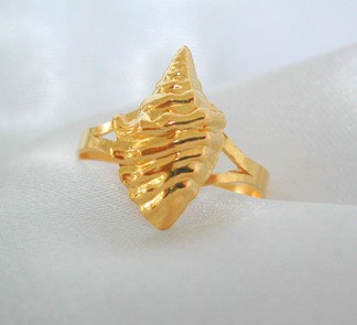 Anillo caracola.Oro 750/1000