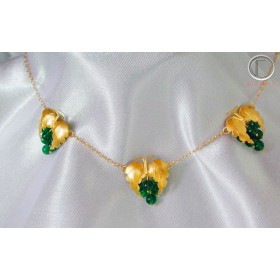 Collier vigne.Or 750/1000