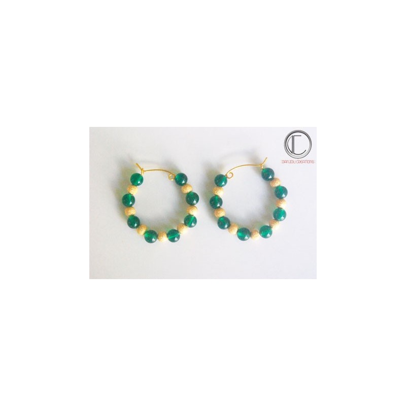 Boucles d'oreilles creoles.Or 750/1000