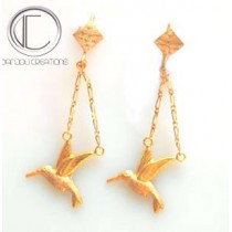 Boucles d'oreilles colibris.OR 750/1000