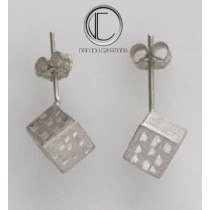 Cubic earrings.Or 750/1000