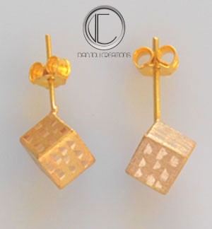 Sarcillo de cubo.Oro 750/1000