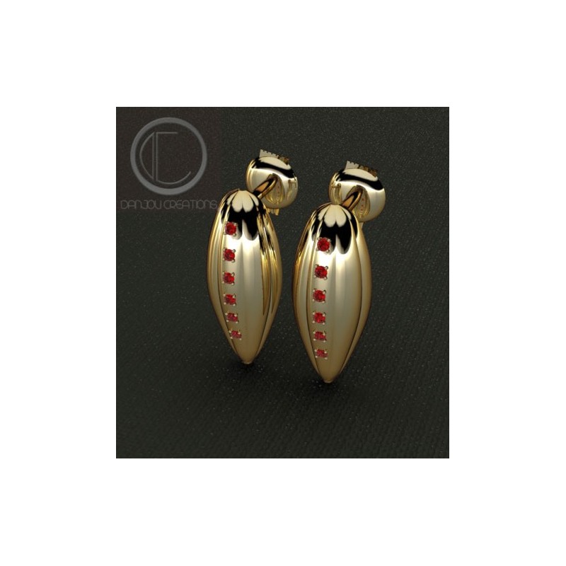 BOUCLES CABOSSES.or 750/1000