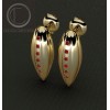 BOUCLES CABOSSES.or 750/1000