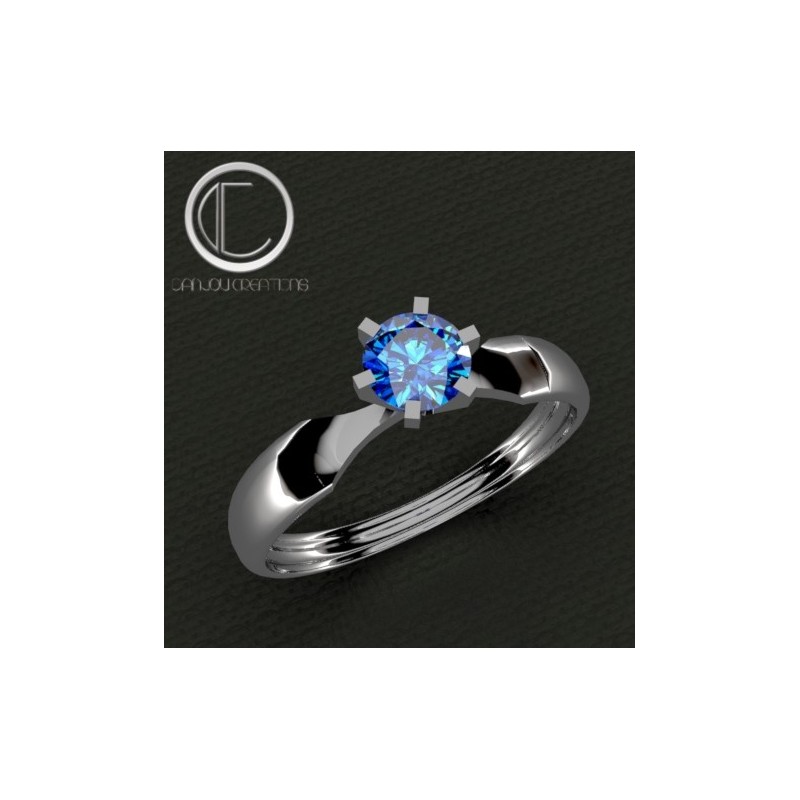BAGUE  STELLA.Or 750/1000