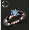 18k White Gold Five-Stone Sapphire and Diamond Band