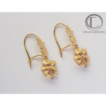 Boucles Hibiscus/carte . OR 750/1000
