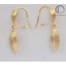 BOUCLES CABOSSES DE CACAO.Or 750/1000