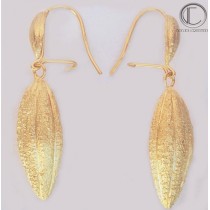 BOUCLES CABOSSES DE CACAO.Or 750/1000