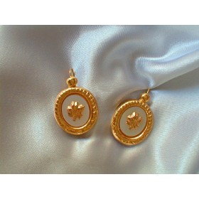 boucles doreilles Hibiscus.Or 750/1000