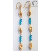 Boucles d'oreilles forcats .Or 750/1000