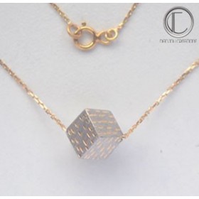 Collier Cubes .Or 750/1000