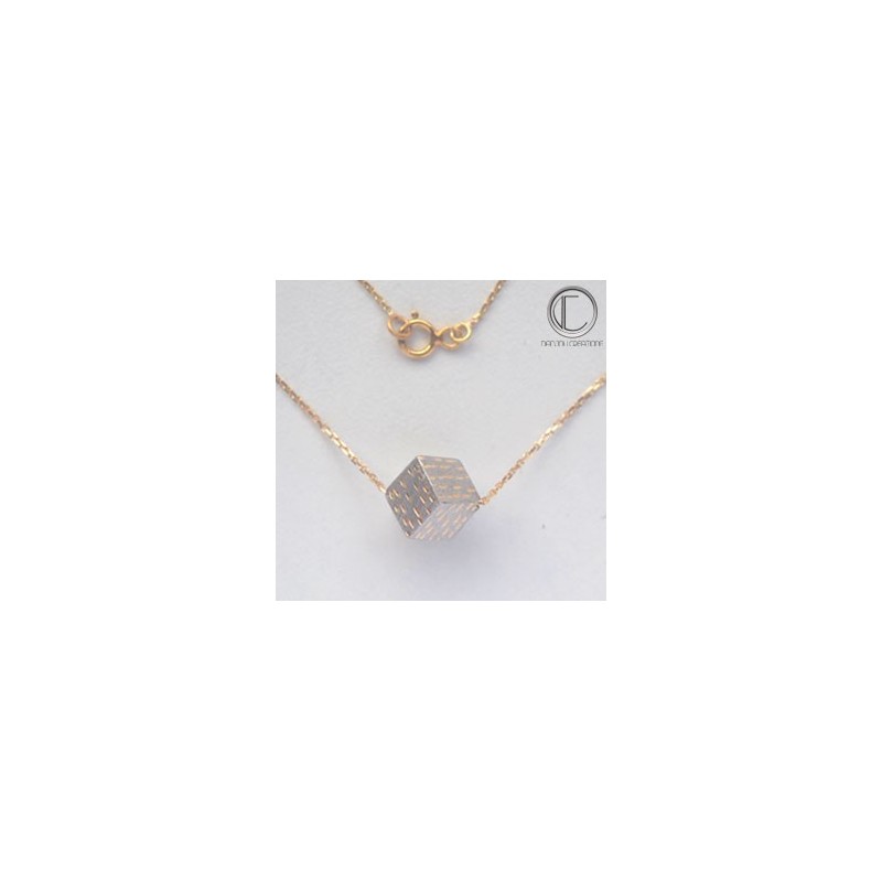 Collier Cubes .Or 750/1000