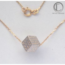 Collier Cubes .Or 750/1000