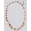 3ors degraded cube necklace. 18 ct gold