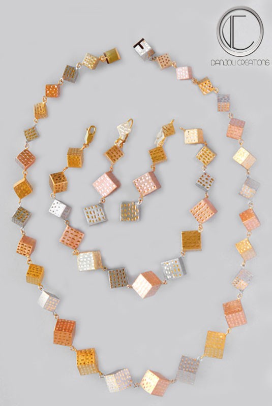 PARURE CUBES.OR 750/1000